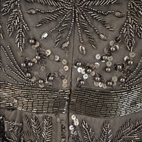 MAC DUGGAL Black Strapless Embellished A Line Dress - Picture 8 of 8